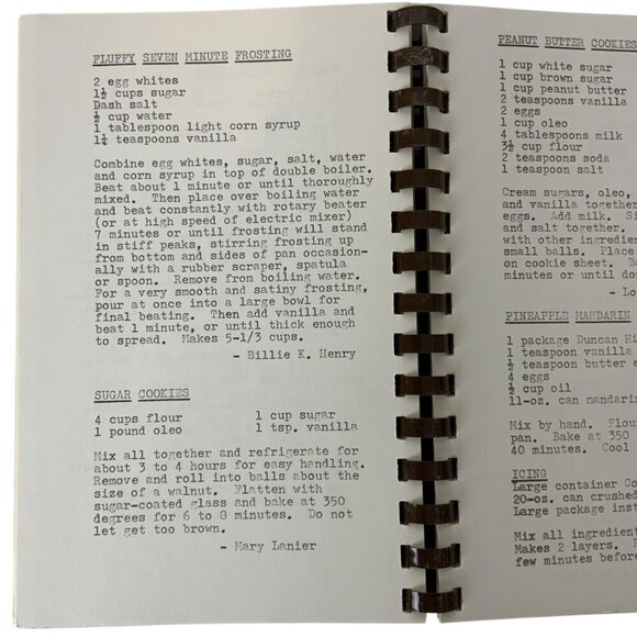 East Texas Rebekah Round-Up Cookbook Spiral Bound 1987 Deep East Texas Cooking - Picture 11 of 13